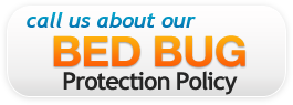 Call us about our bed bug Policy